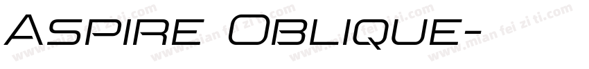 Aspire Oblique字体转换